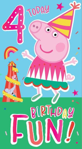 Picture of PEPPA PIG 4 TODAY BIRTHDAY CARD